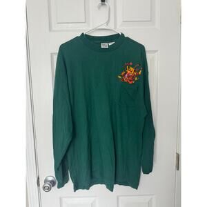 Disney Store Winnie The Pooh Embroidered Fall Long Sleeve Shirt Sz: XL